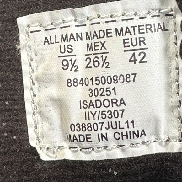 Basic Editions Womens Brown Ankle Boots Size 9.5 Knit Cuff Lace-Up Closure - Picture 7 of 8